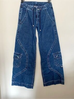 vintage low rise cargo jeans